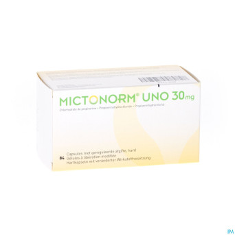 Mictonorm uno 30mg liberation modifiee caps  84