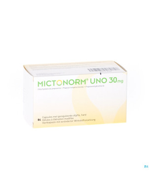 Mictonorm uno 30mg liberation modifiee caps  84