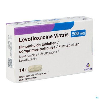 Levofloxacine viatris 500mg comp 14