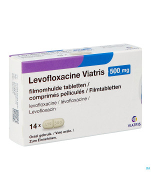 Levofloxacine viatris 500mg comp 14