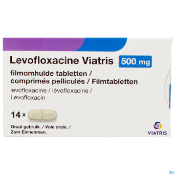Levofloxacine viatris 500mg comp 14
