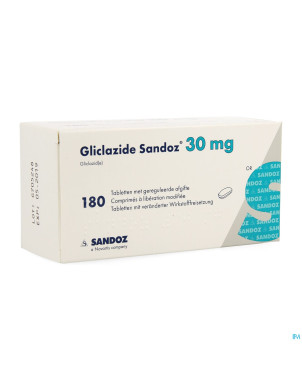 Gliclazide sandoz 30 mg comp  180 x 30 mg