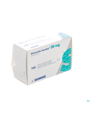 Gliclazide sandoz 30 mg comp  180 x 30 mg