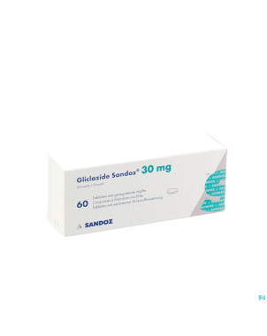 Gliclazide sandoz 30 mg comp   60 x 30 mg