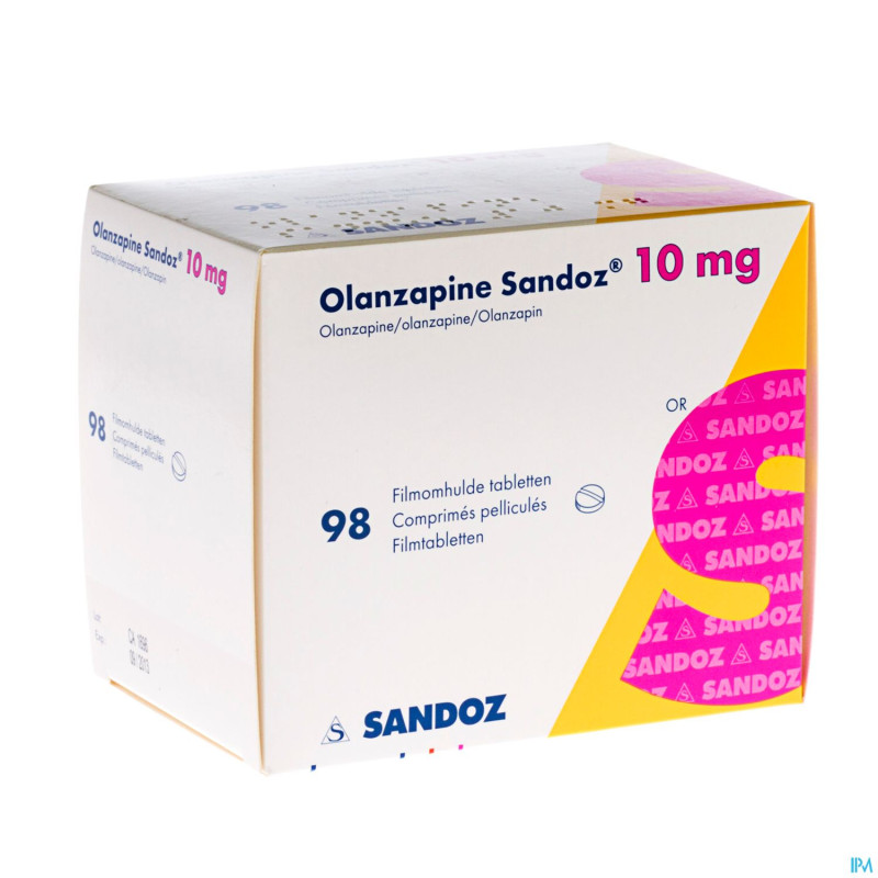Olanzapine 10 mg sandoz comp pell 98