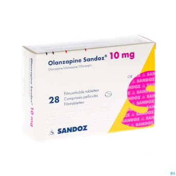 Olanzapine 10 mg sandoz comp pell 28
