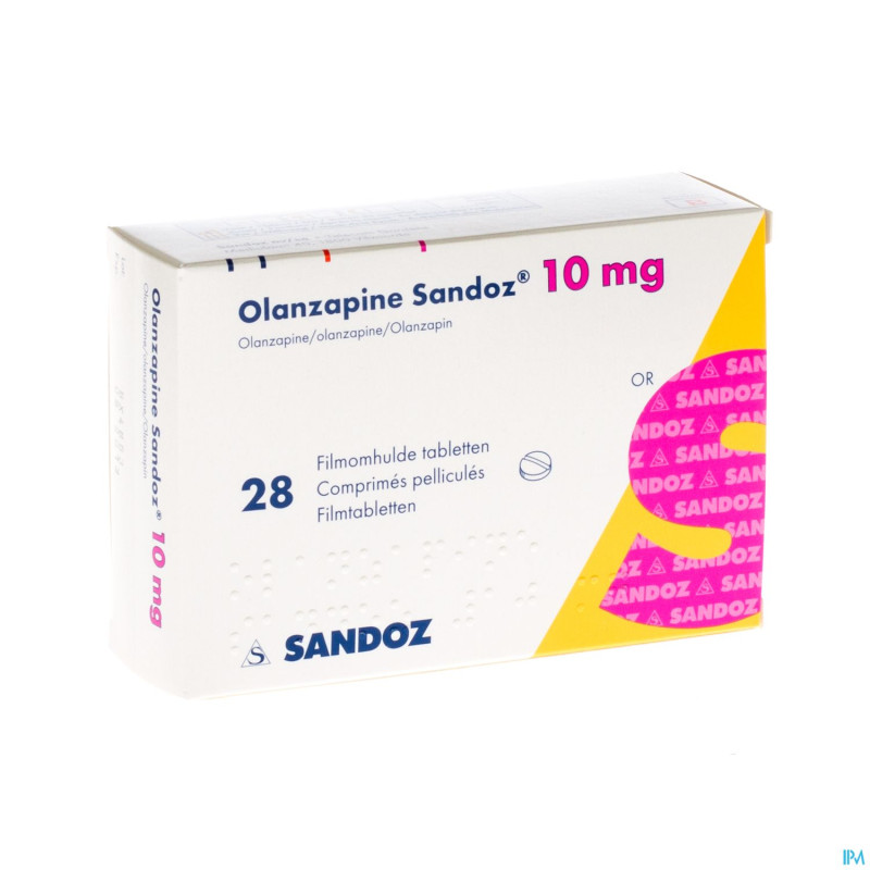 Olanzapine 10 mg sandoz comp pell 28