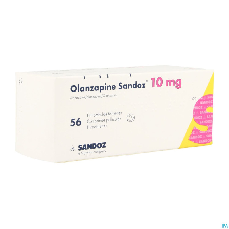 Olanzapine 10 mg sandoz comp pell 56