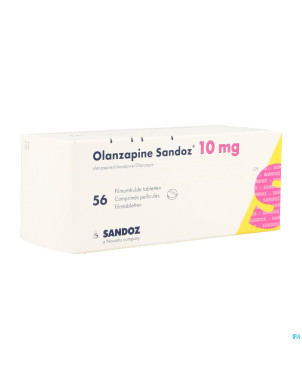 Olanzapine 10 mg sandoz comp pell 56
