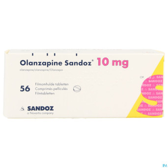Olanzapine 10 mg sandoz comp pell 56