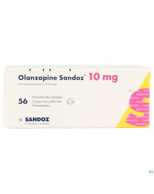 Olanzapine 10 mg sandoz comp pell 56
