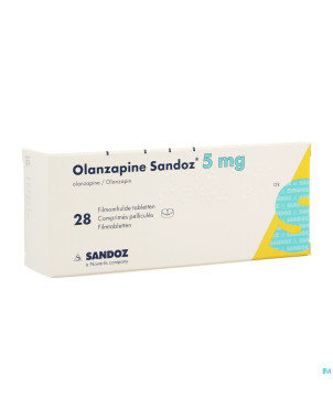 Olanzapine 5 mg sandoz comp pell 28