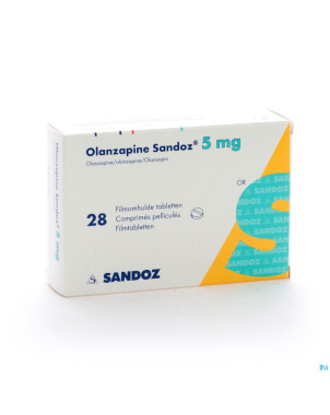 Olanzapine 5 mg sandoz comp pell 28