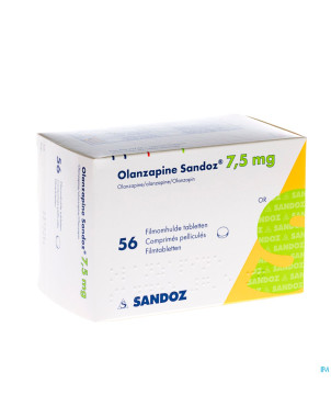 Olanzapine 7,5 mg sandoz comp pell 56