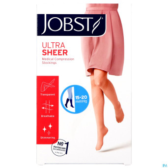 Jobst ultrasheer comf.c1 15-20 ad sunbronze  m