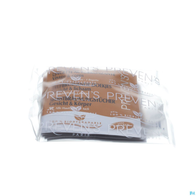 Preven's lingette autobronzante    sach 5x 1