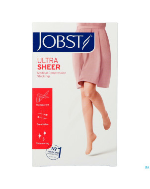 Jobst ultrasheer comf.c1 15-20 ag natural  s nop