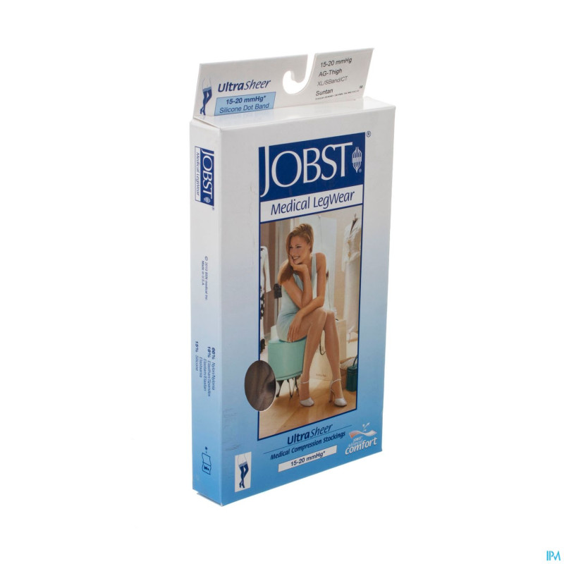 Jobst ultrasheer comf.c1 15-20 ag suntan xl nop