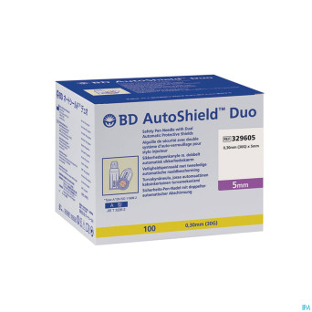 Autoshield aiguille stylo duo 5mm 100 329605
