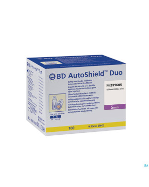 Autoshield aiguille stylo duo 5mm 100 329605