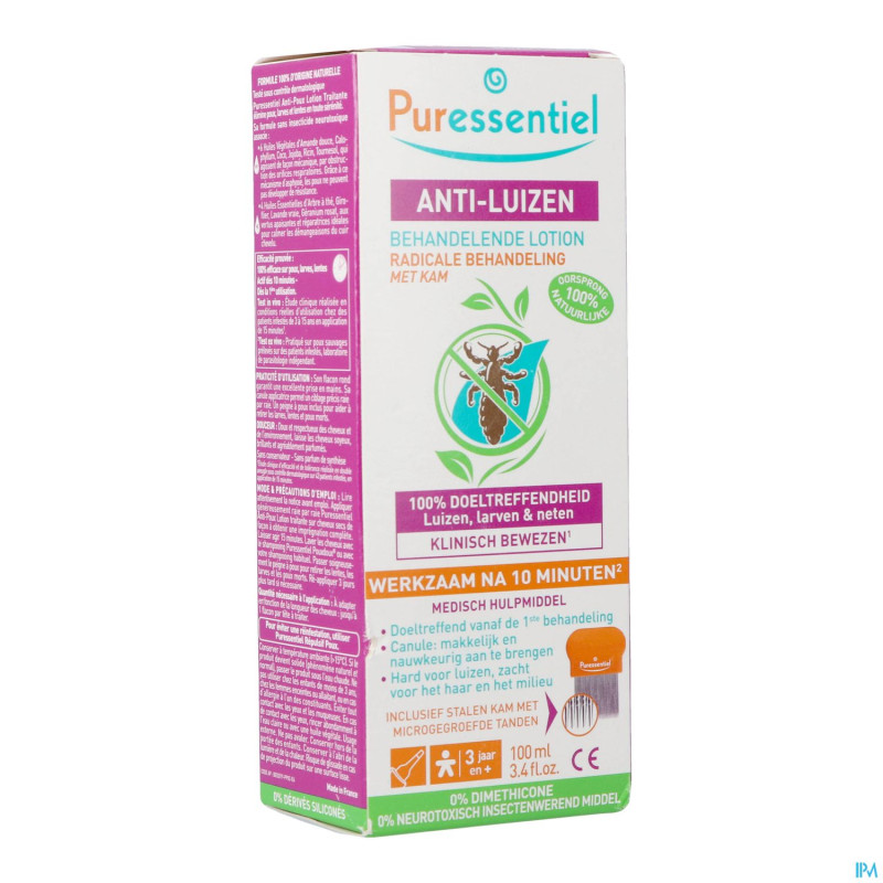 Puressentiel anti-poux 100ml + peigne
