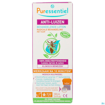 Puressentiel anti-poux 100ml + peigne