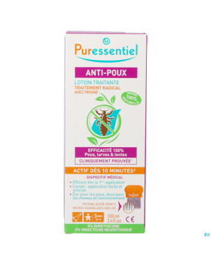Puressentiel anti-poux 100ml + peigne