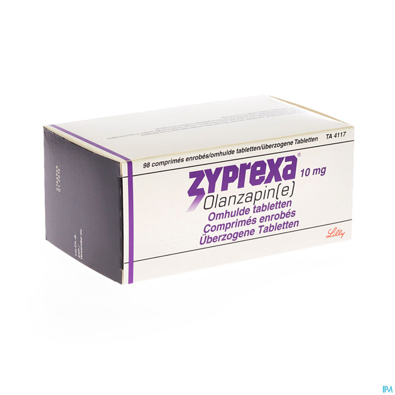 Zyprexa 10mg comp enrobe 98 x 10 mg