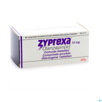Zyprexa 10mg comp enrobe 98 x 10 mg