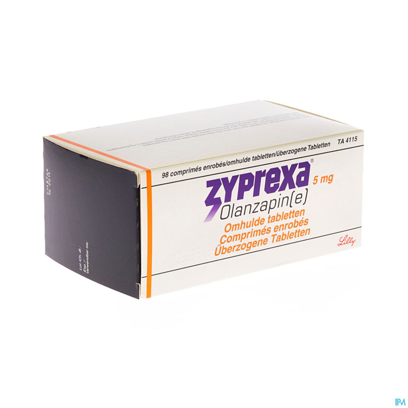 Zyprexa  5mg comp enrobe 98 x  5 mg