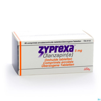 Zyprexa  5mg comp enrobe 98 x  5 mg