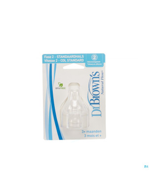 Dr brown tetine 2age pr biberon verre  2    escos