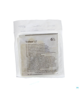Triflex gants chir.latex +pdr ster  6,5 paire