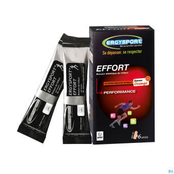 Ergysport effort orange boisson stick 6x30g