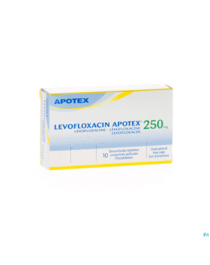 Levofloxacin apotex comp pell 10 x 250 mg