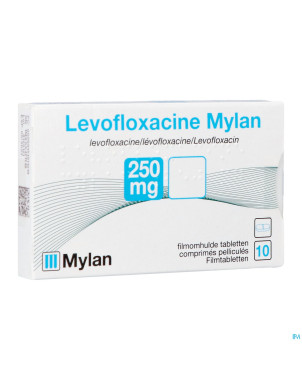 Levofloxacine viatris 250mg comp 10