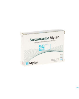 Levofloxacine viatris 250mg comp 10