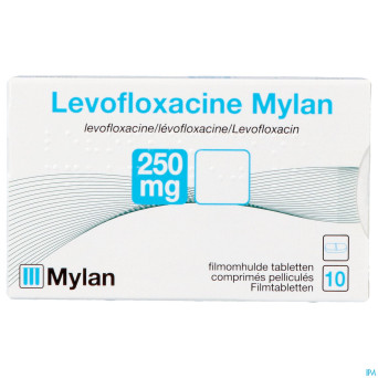 Levofloxacine viatris 250mg comp 10