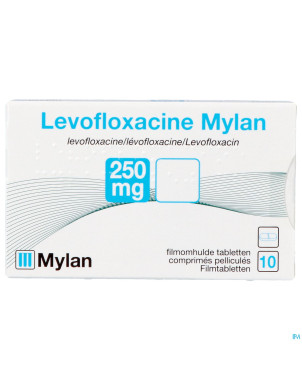 Levofloxacine viatris 250mg comp 10