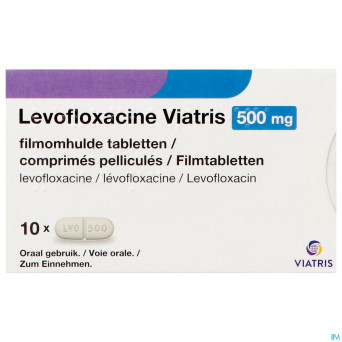 Levofloxacine viatris 500mg comp 10