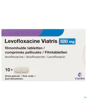 Levofloxacine viatris 500mg comp 10