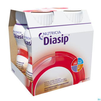Diasip chocolat   bouteille 4x200ml
