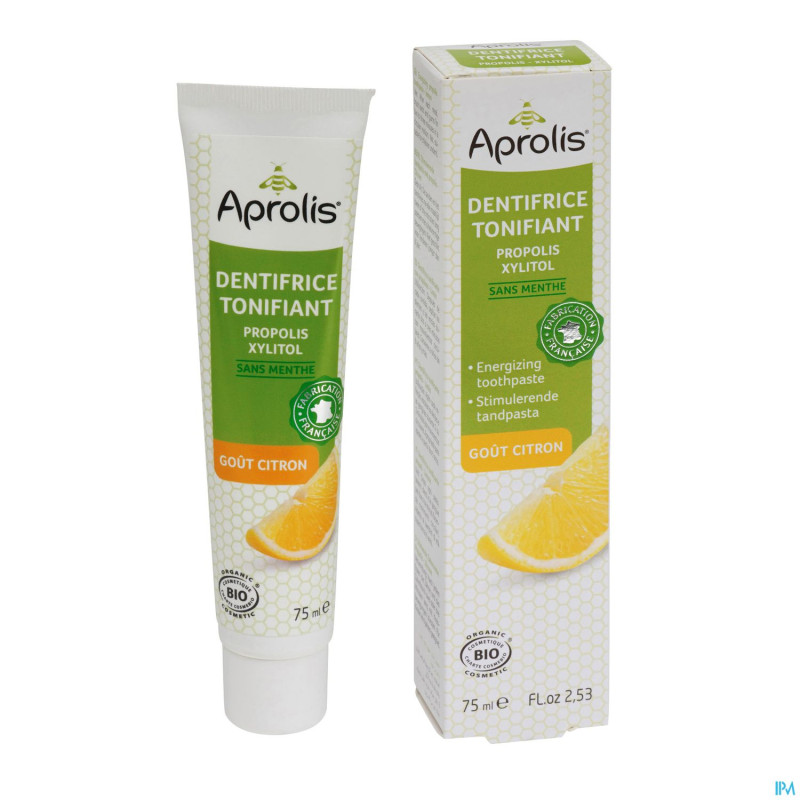 Aprolis dentif tonifiant s/menthe bio   tube  75ml