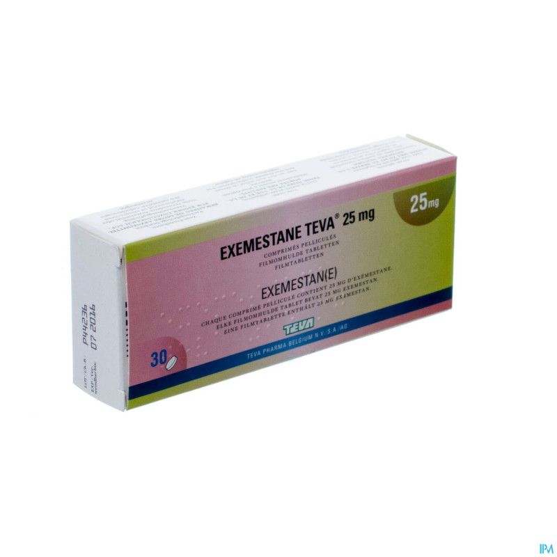 Exemestane teva 25 mg comp pell 30 x 25 mg