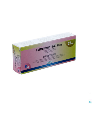 Exemestane teva 25 mg comp pell 30 x 25 mg