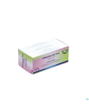 Exemestane teva 25 mg comp pell 100 x 25 mg