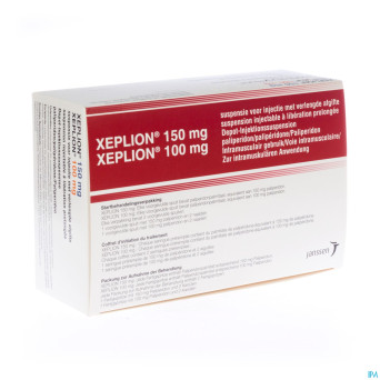 Xeplion 150mg+100mg sus inj lib pr 2 ser prer+4aig