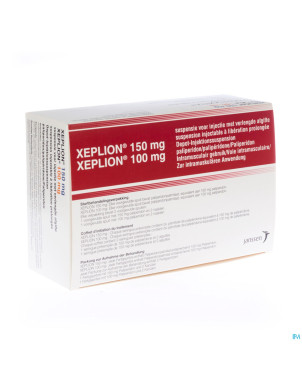 Xeplion 150mg+100mg sus inj lib pr 2 ser prer+4aig