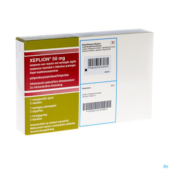 Xeplion  50mg susp inj liber.prol. 1 ser prer+2aig