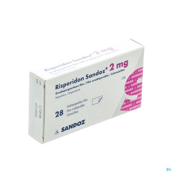 Risperidon sandoz film oro disper  28 x 2 mg